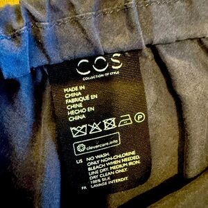 COS Wide Leg Pants - Dark Blue